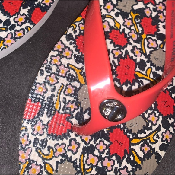 Coach Allison Coral Flip Flops - Picture 2 of 4